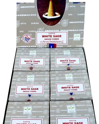 Encens Satya Sauge Blanche 12 cônes Encens Satya Sauge Blanche 12 cônes