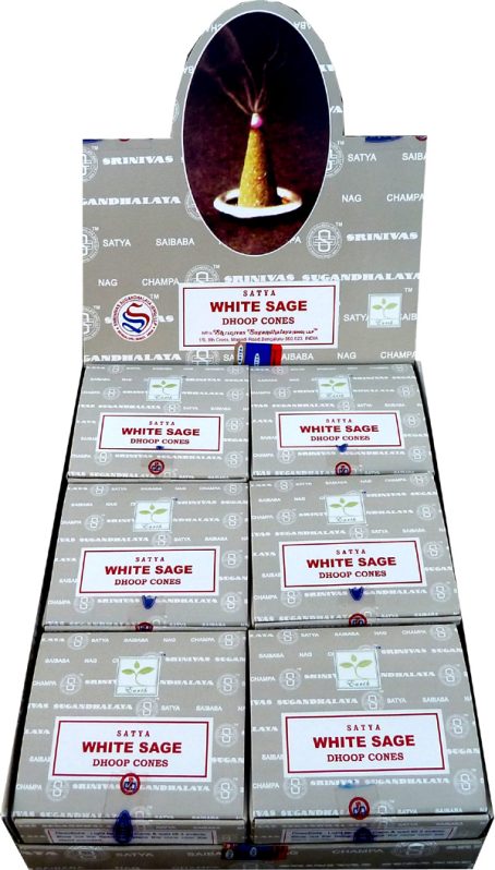 Encens Satya Sauge Blanche 12 cônes