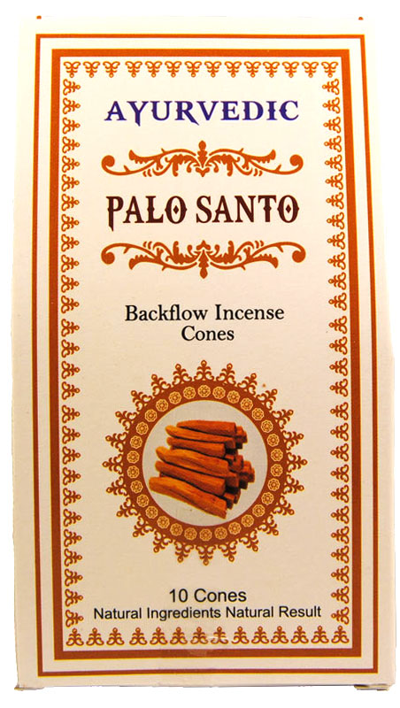 Encens Ayurvedic Palo Santo 10 cônes Backflow Encens Ayurvedic Palo Santo 10 cônes Backflow