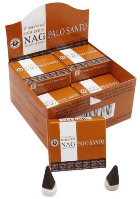 Encens Vijayshree Palo Santo Golden Nag 10 cônes