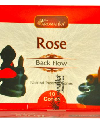 Encens Aromatika Rose 10 cônes Backflow