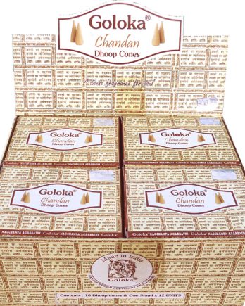 Encens Goloka Chandan 10 cônes Encens Goloka Chandan 10 cônes