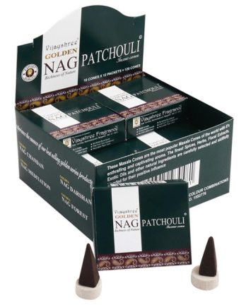 Encens Vijayshree Patchouli Golden Nag 10 cônes