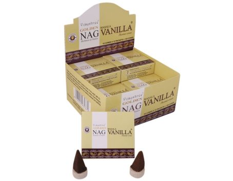 Encens Vijayshree Vanille Golden Nag 10 cônes Encens Vijayshree Vanille Golden Nag 10 cônes