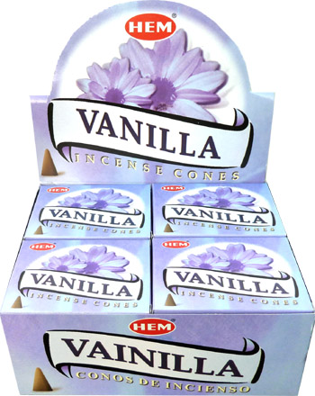 Encens HEM vanille 10 cônes Encens HEM vanille 10 cônes