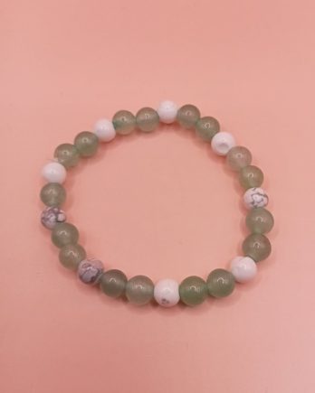 Bracelet enfant Aventurine et Howlite concentration